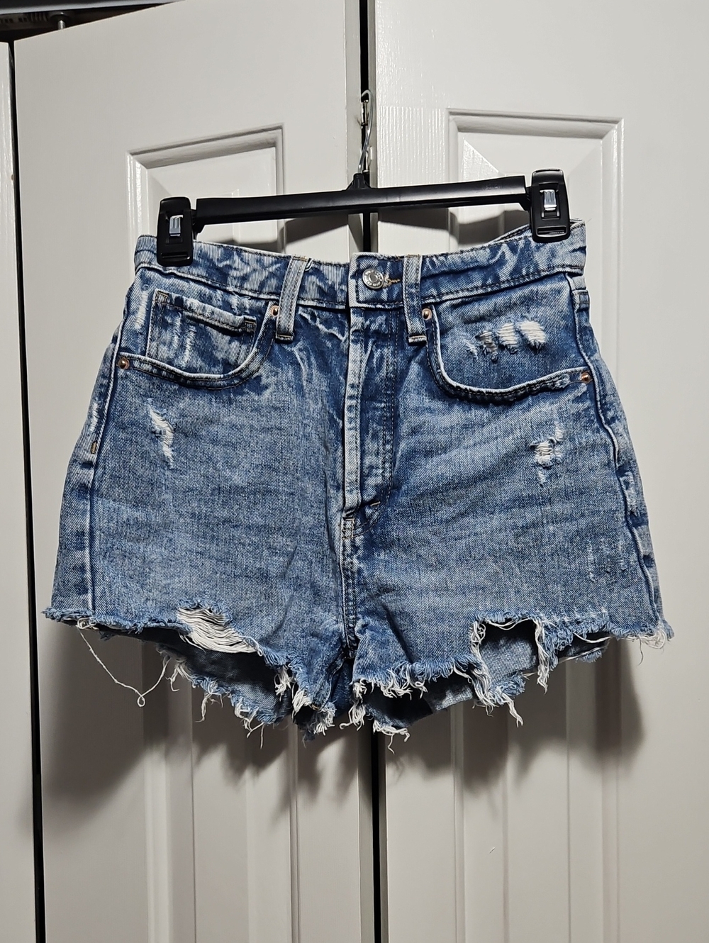 Target Wild Fable Highest Rise Cutt Off Denim Booty Shorts SIZE 2